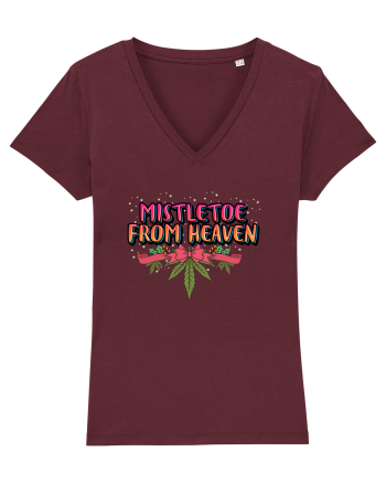 Mistletoe From Heaven Burgundy