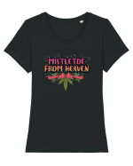 Mistletoe From Heaven Tricou mânecă scurtă guler larg fitted Damă Expresser
