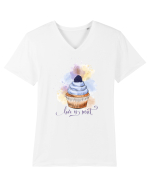Dragoste e dulce Tricou mânecă scurtă guler V Bărbat Presenter