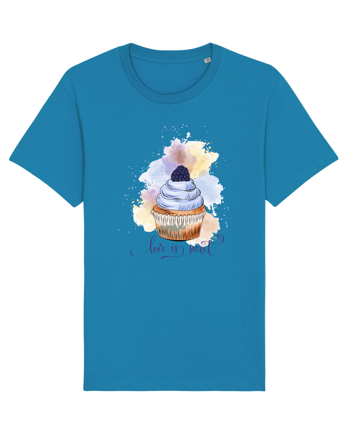 Tricou mânecă scurtă Unisex Rocker Azur