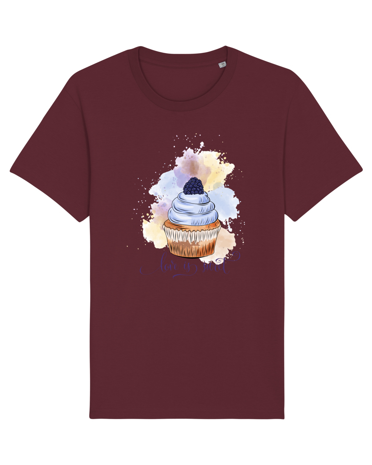 Tricou mânecă scurtă Unisex Rocker Burgundy