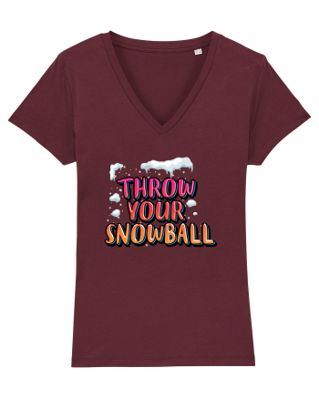 Throw Your Snowball Burgundy