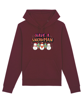 Have A Snowman Burgundy