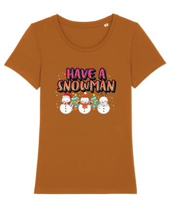 Have A Snowman Roasted Orange