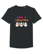 Have A Snowman Tricou mânecă scurtă guler larg Bărbat Skater