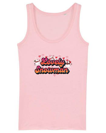 Lovely Snowman Cotton Pink