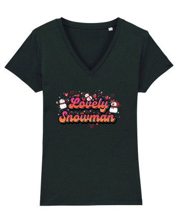 Lovely Snowman Black