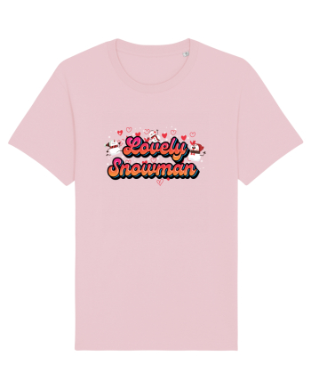 Lovely Snowman Cotton Pink