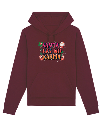 Santa Has No Karma Burgundy