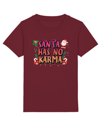 Santa Has No Karma Burgundy