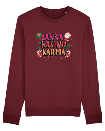 Santa Has No Karma Burgundy