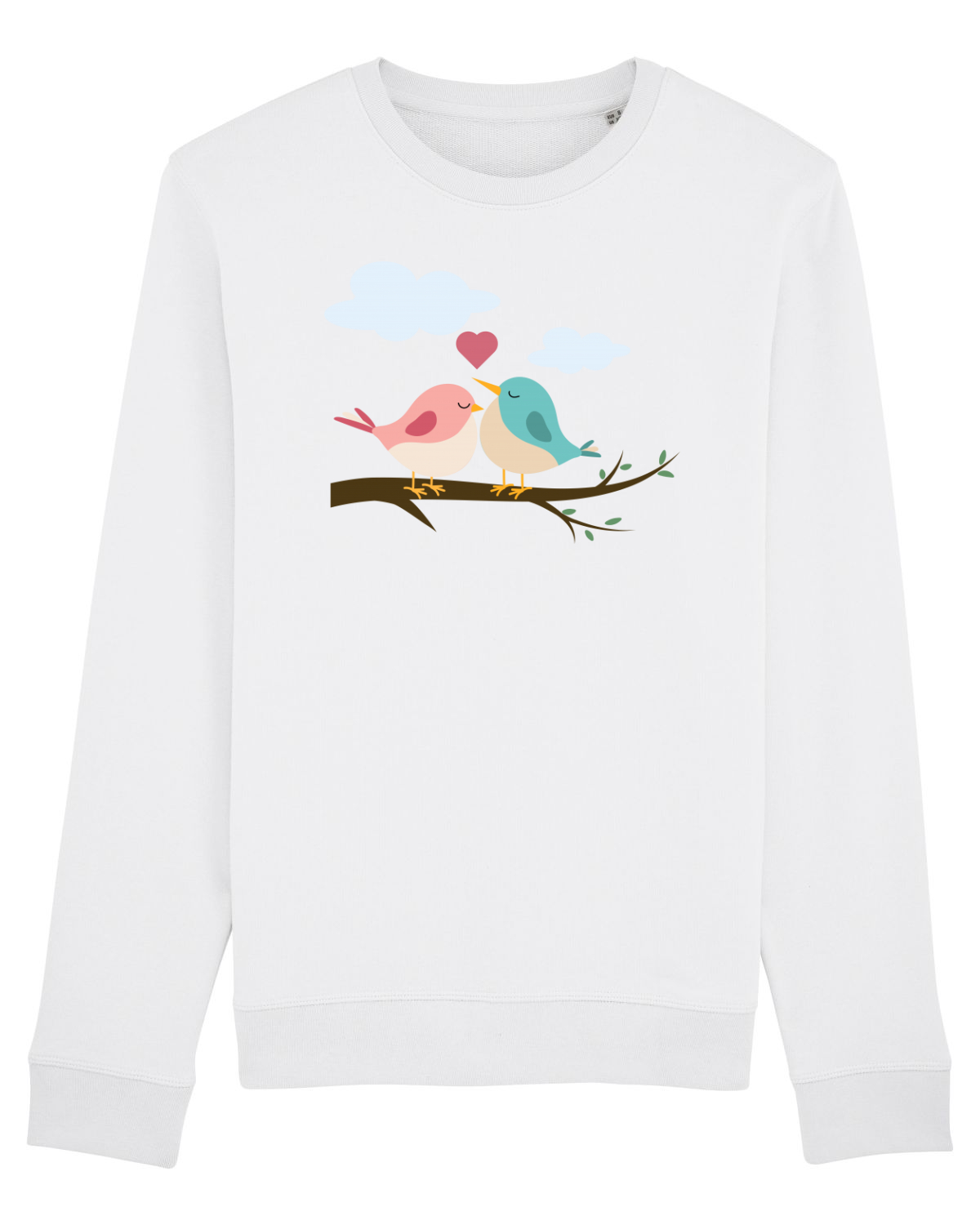 Bluză mânecă lungă Unisex Rise White