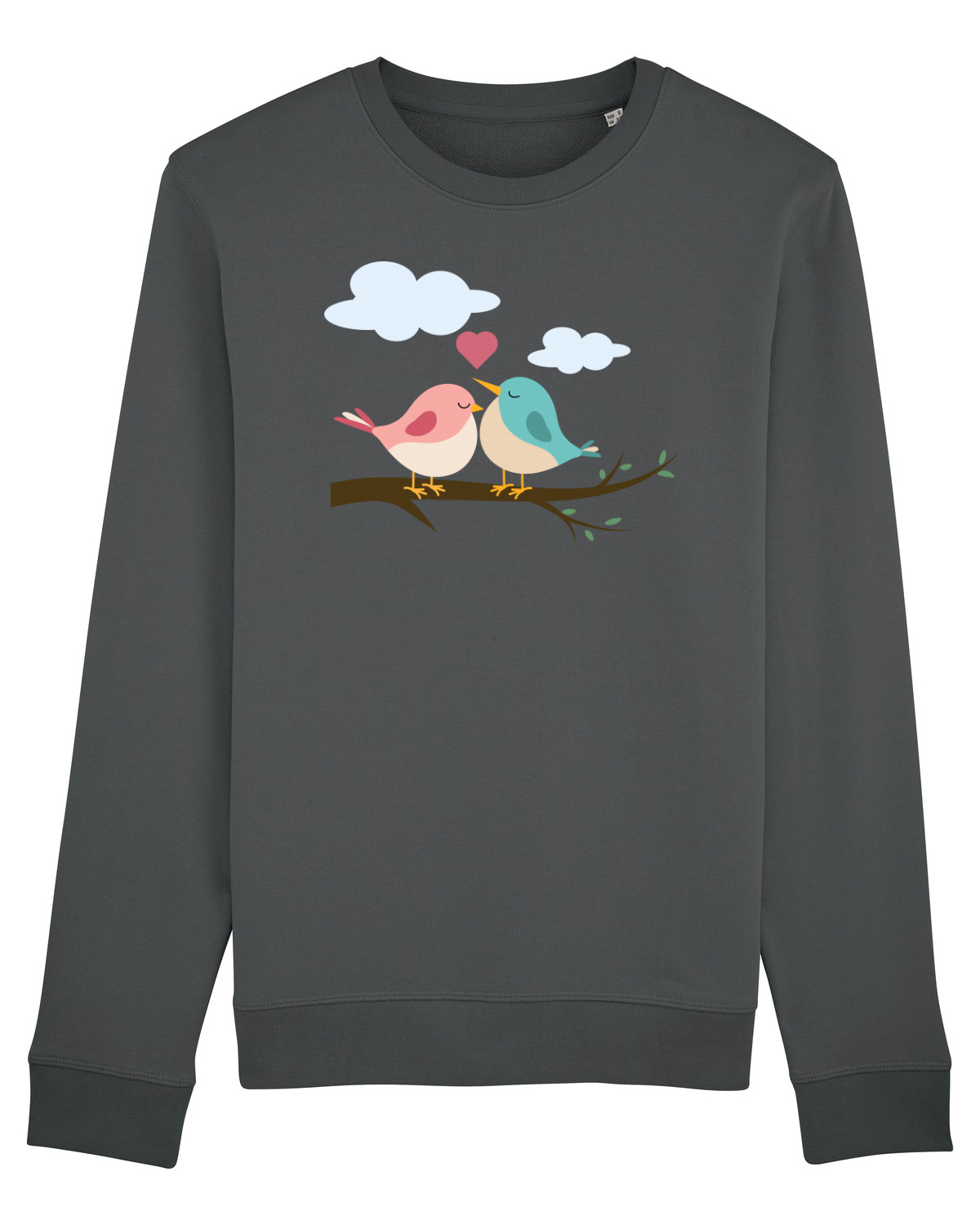 Bluză mânecă lungă Unisex Rise Anthracite