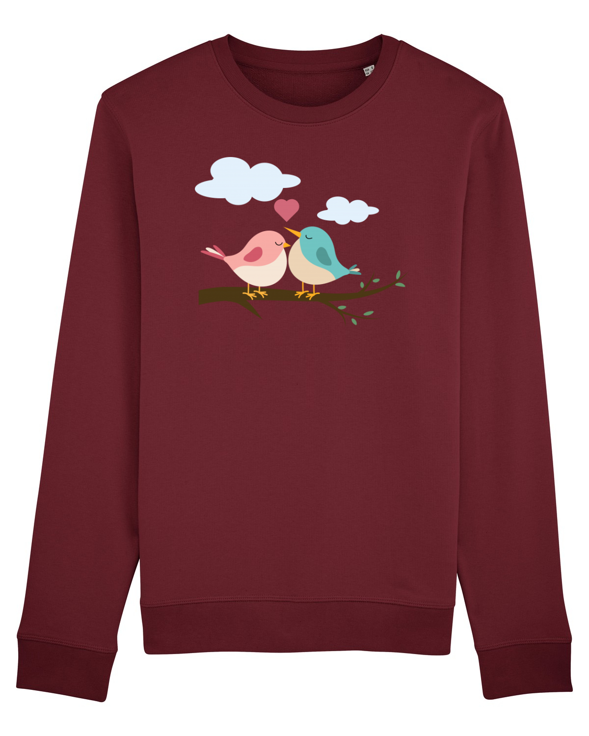 Bluză mânecă lungă Unisex Rise Burgundy