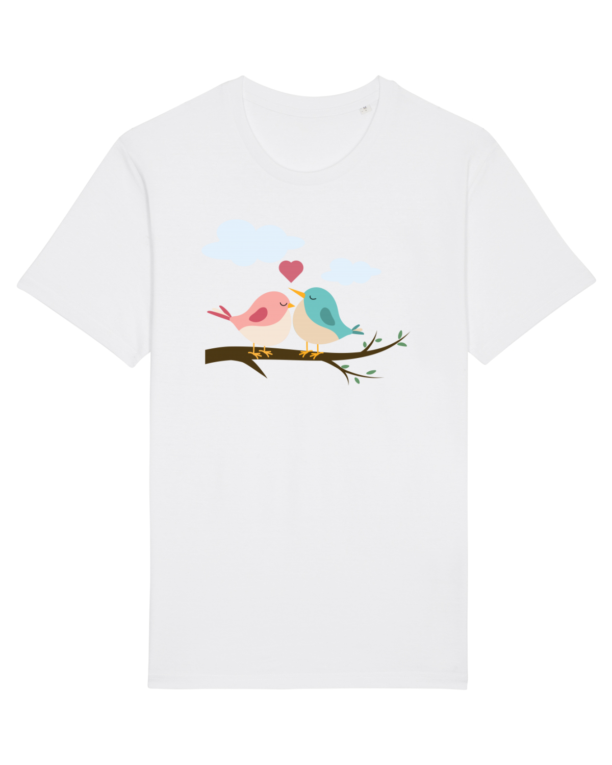 Tricou mânecă scurtă Unisex Rocker White
