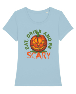 Be Scary.. Tricou mânecă scurtă guler larg fitted Damă Expresser