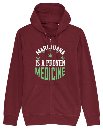 Marijuana is a Medicine Burgundy