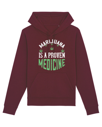 Marijuana is a Medicine Burgundy