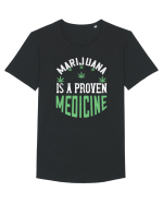 Marijuana is a Medicine Tricou mânecă scurtă guler larg Bărbat Skater