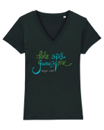 feleJuma Tricou mânecă scurtă guler V Damă Evoker