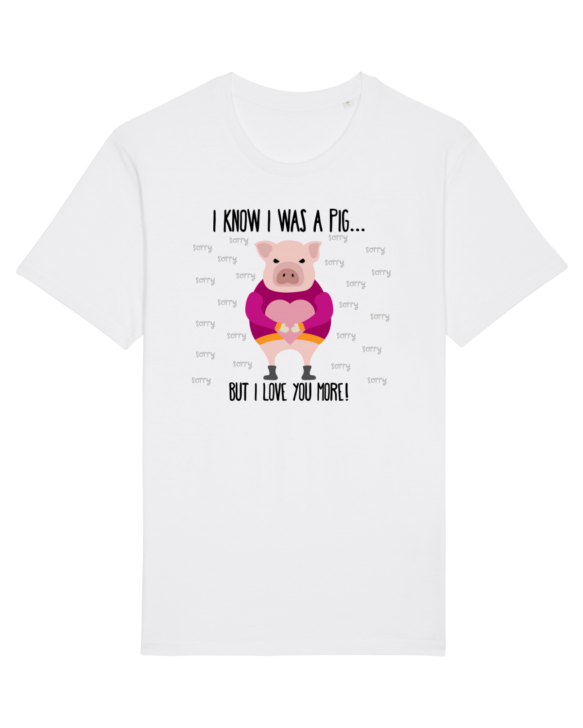 Tricou mânecă scurtă Unisex Rocker White
