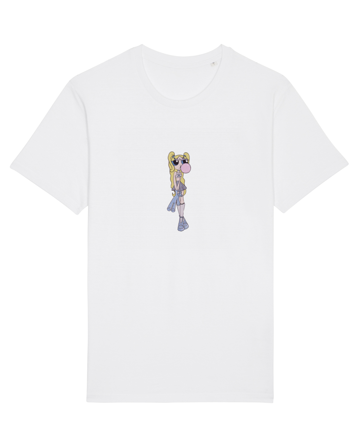 Tricou mânecă scurtă Unisex Rocker White