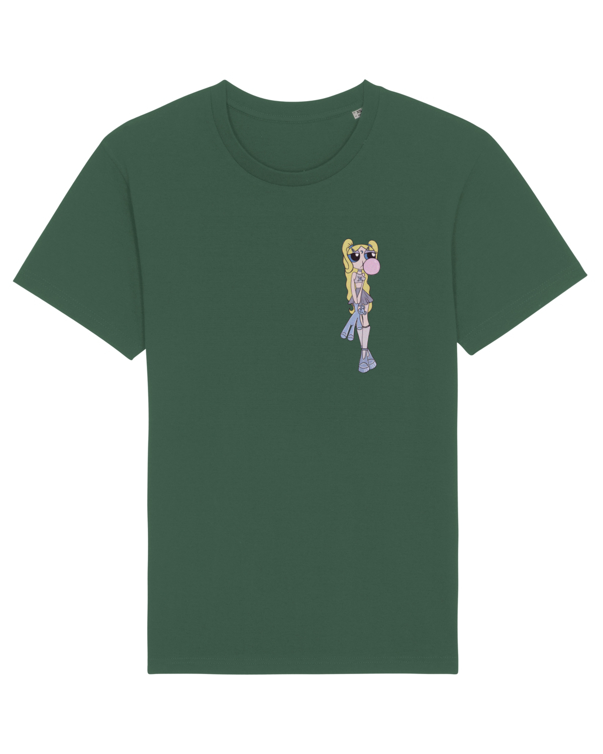 Tricou mânecă scurtă Unisex Rocker Bottle Green