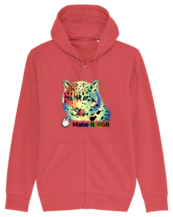 RGB Leopard Carmine Red