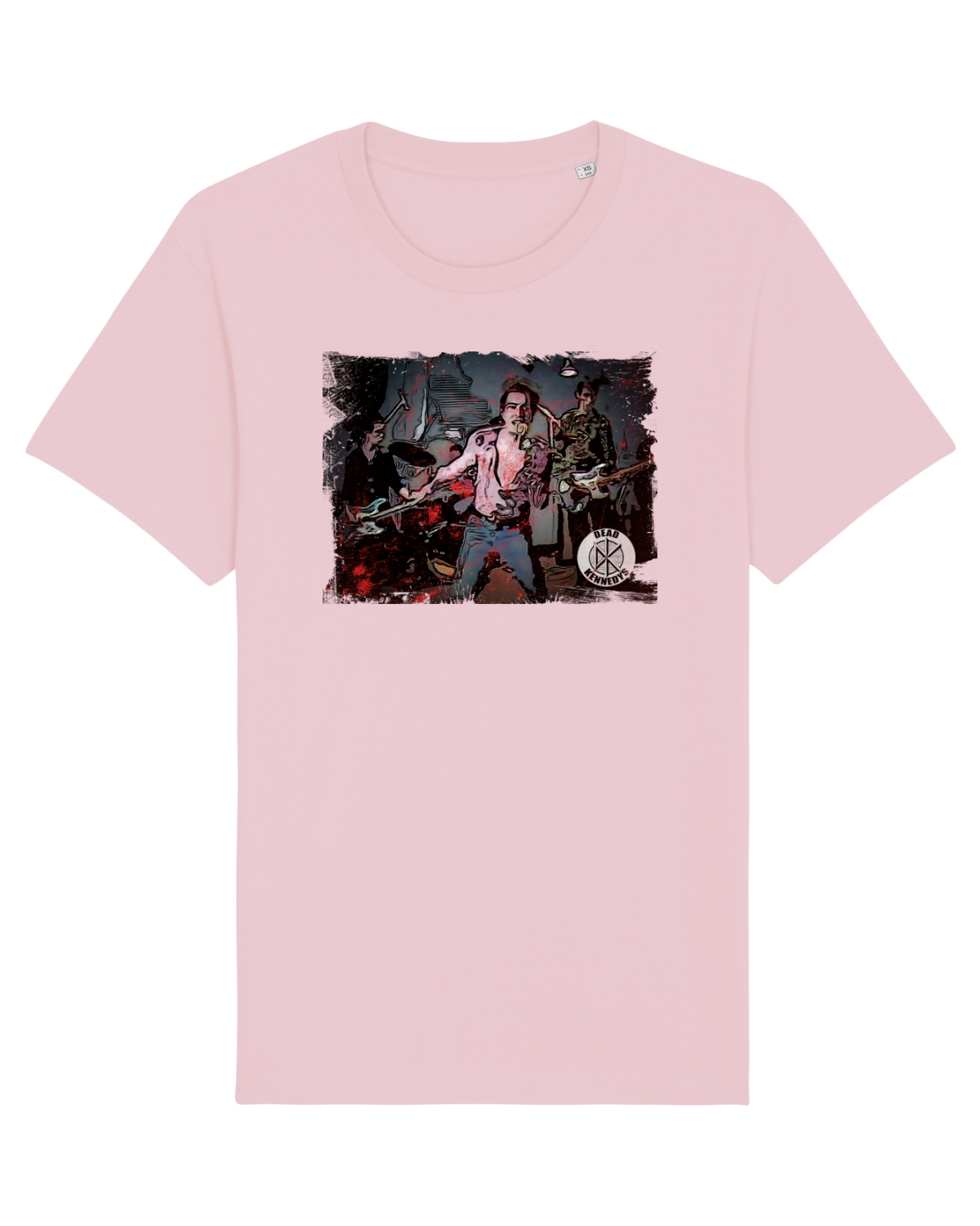 Tricou mânecă scurtă Unisex Rocker Cotton Pink