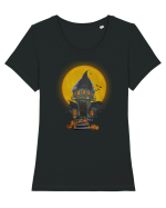 Halloween Haunted House  Tricou mânecă scurtă guler larg fitted Damă Expresser