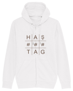 HAŞTAG Hanorac cu fermoar Unisex Connector