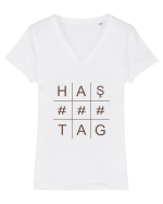 HAŞTAG Tricou mânecă scurtă guler V Damă Evoker