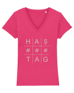 HAŞTAG Tricou mânecă scurtă guler V Damă Evoker