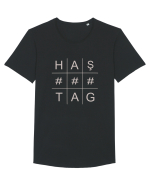 HAŞTAG Tricou mânecă scurtă guler larg Bărbat Skater