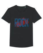 ROCK Tricou mânecă scurtă guler larg Bărbat Skater
