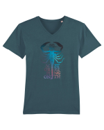 Scorpion Strength Tricou mânecă scurtă guler V Bărbat Presenter
