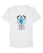 Scorpion Strength Tricou mânecă scurtă guler larg Bărbat Skater