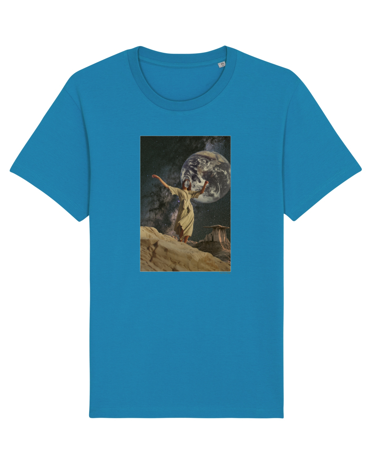Tricou mânecă scurtă Unisex Rocker Azur