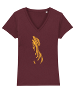 Lines of Life Tricou mânecă scurtă guler V Damă Evoker