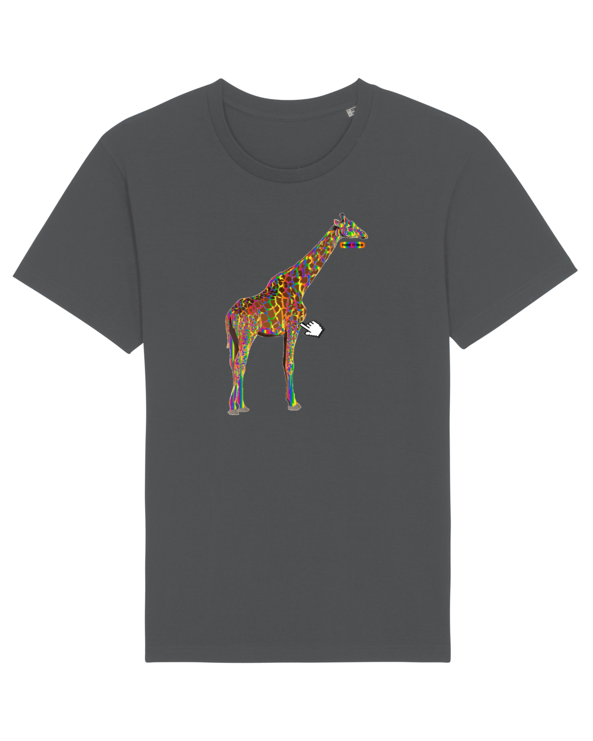 Tricou mânecă scurtă Unisex Rocker Anthracite
