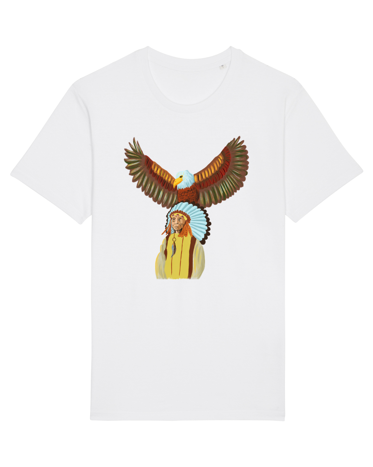 Tricou mânecă scurtă Unisex Rocker White