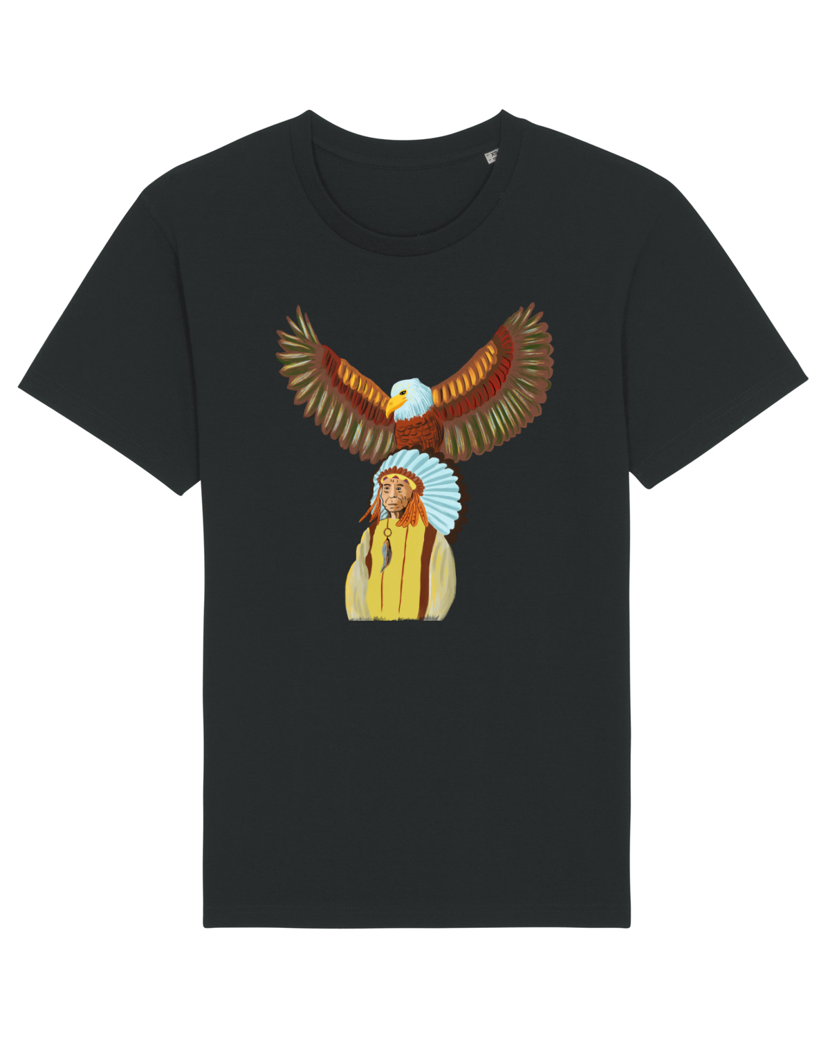 Tricou mânecă scurtă Unisex Rocker Black