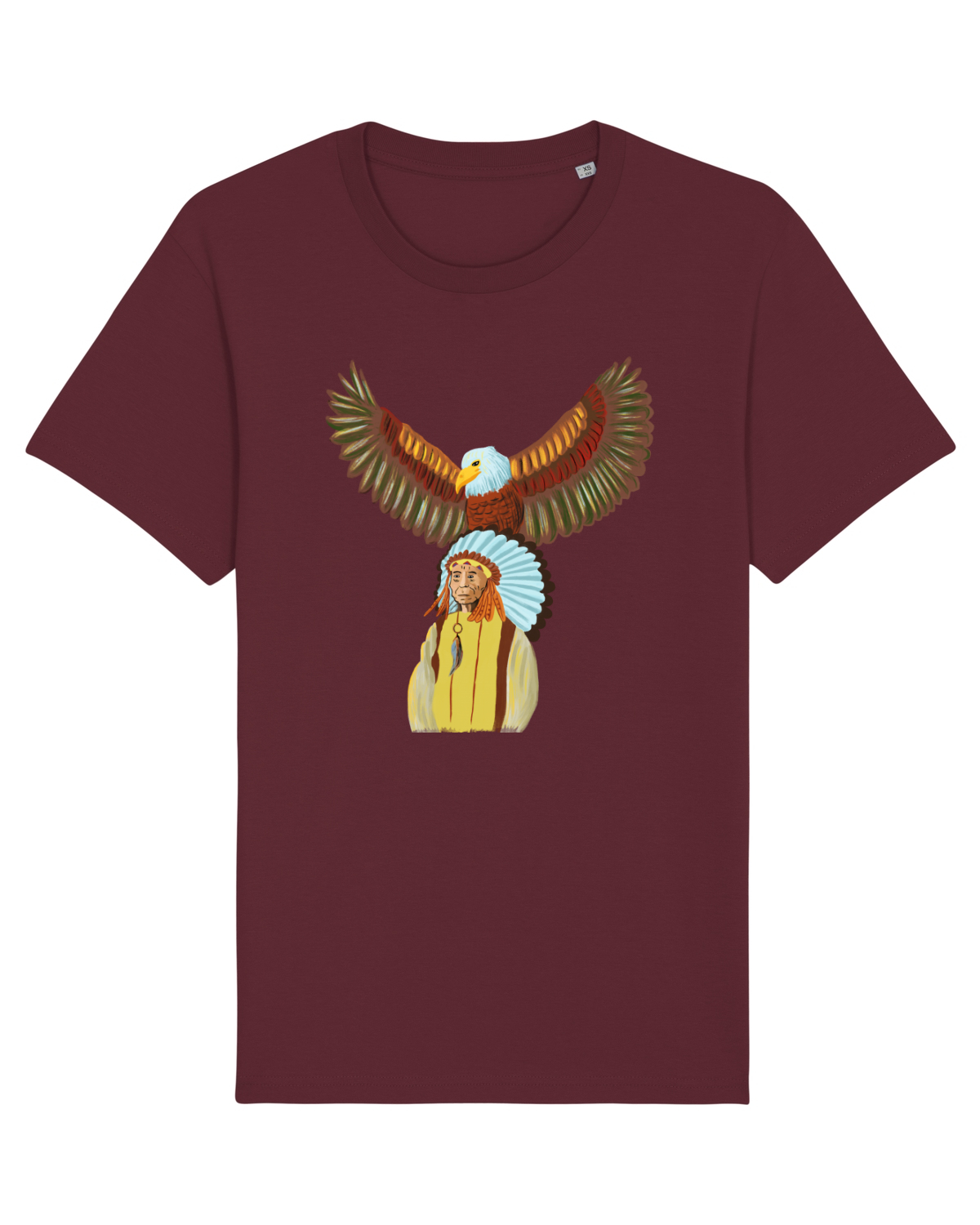 Tricou mânecă scurtă Unisex Rocker Burgundy