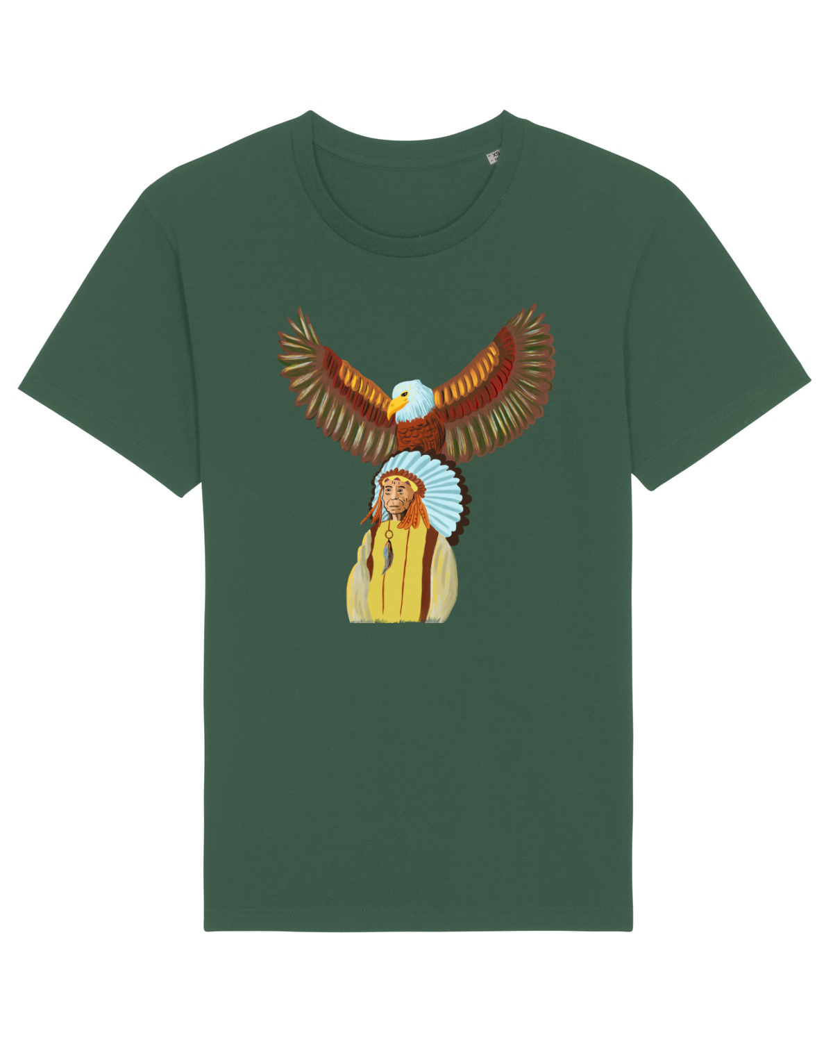 Tricou mânecă scurtă Unisex Rocker Bottle Green