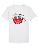 Mai mult decât prima cafea Tricou mânecă scurtă guler larg Bărbat Skater