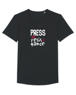 Press de resistance Tricou mânecă scurtă guler larg Bărbat Skater
