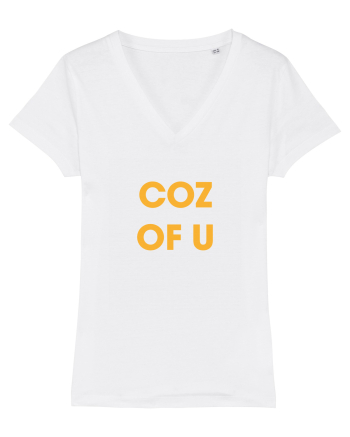 coz of u / Because of you White