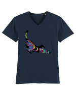 Tattooed Cat Tricou mânecă scurtă guler V Bărbat Presenter