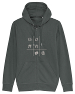 Modern X și O Hanorac cu fermoar Unisex Connector