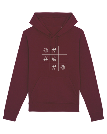 Modern X și O Burgundy